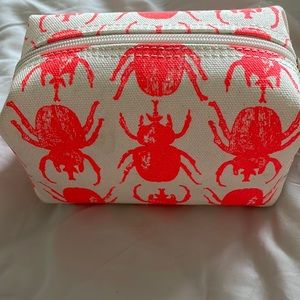 India Hicks canvas cosmetic bag/pouch